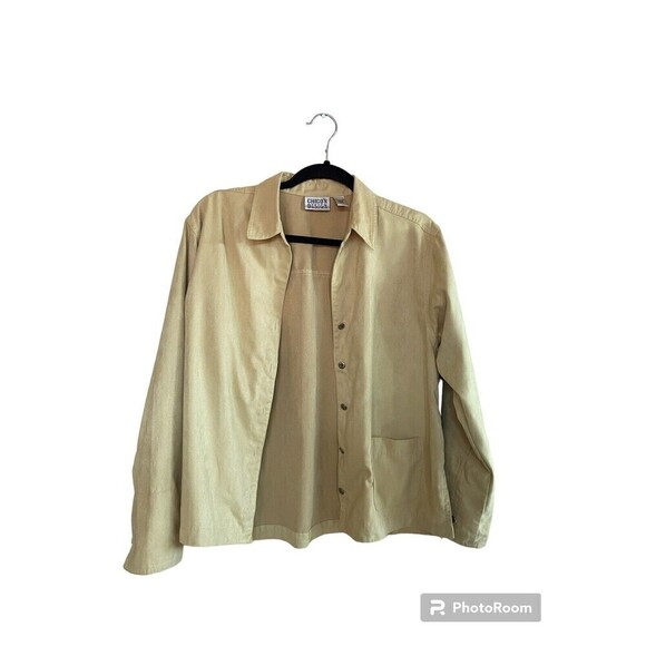 Chico's Mustard Yellow Jacket. Chico's Sz.1 =M/8 - Picture 1 of 5